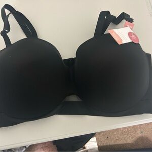 Women's Black Strapless Bra